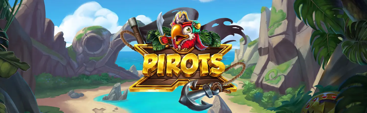 Pirots X pirate island banner with the birds