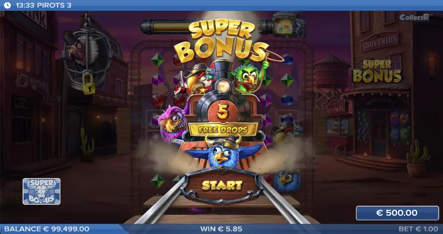 The free drops bonus round