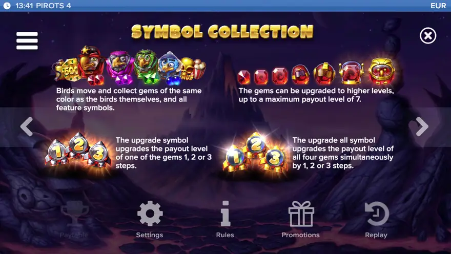 How gem collection and upgrades work