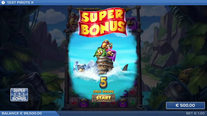 The free spins bonus round