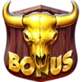 Pirots 3 bonus symbol, a bull skull