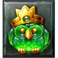 Pirots X green owl symbol