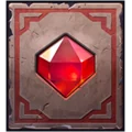 Pirots X red gem symbol